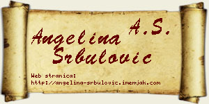 Angelina Srbulović vizit kartica